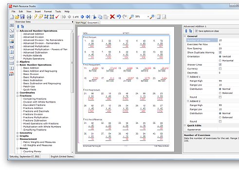 Math Resource Studio