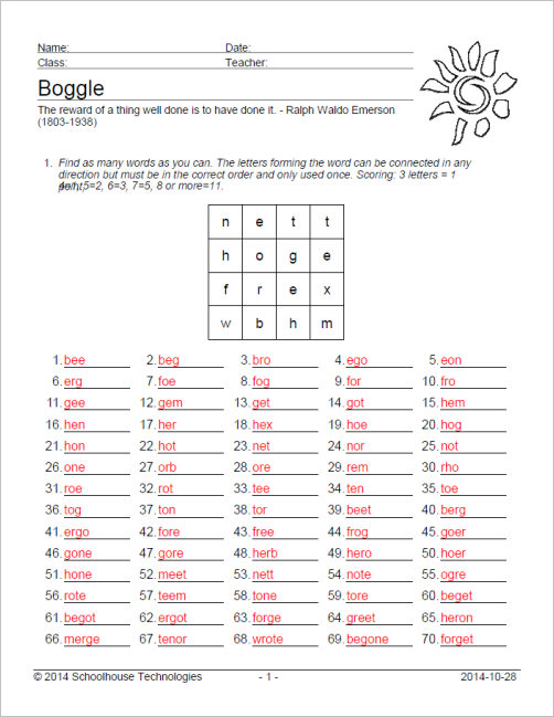 Compare Editions Vocabulary Worksheet Factory